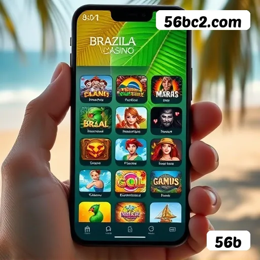 Aplicativo móvel 56b para iOS e Android